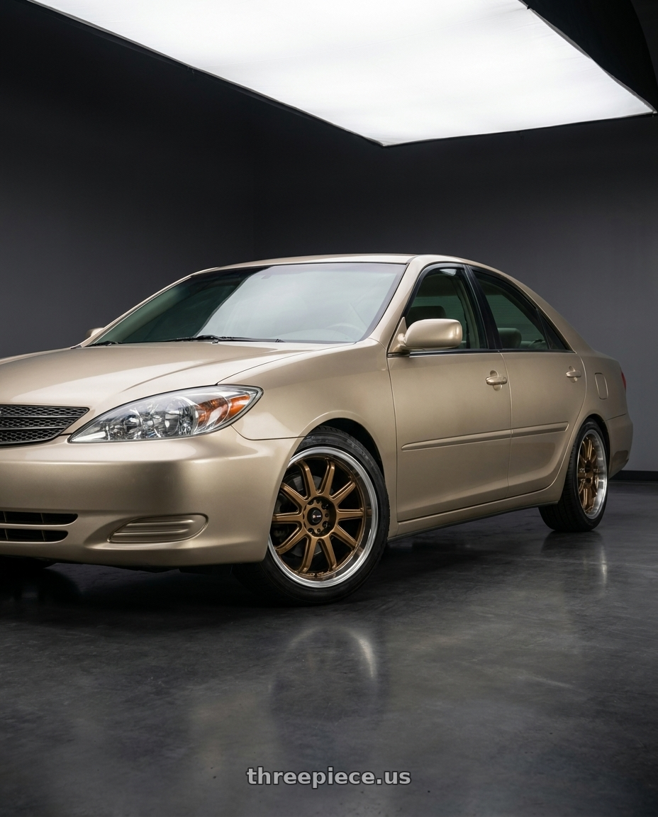 2003 Toyota Camry LE with Vors SP2 5x114.3 17x8 +35 Bronze wheels