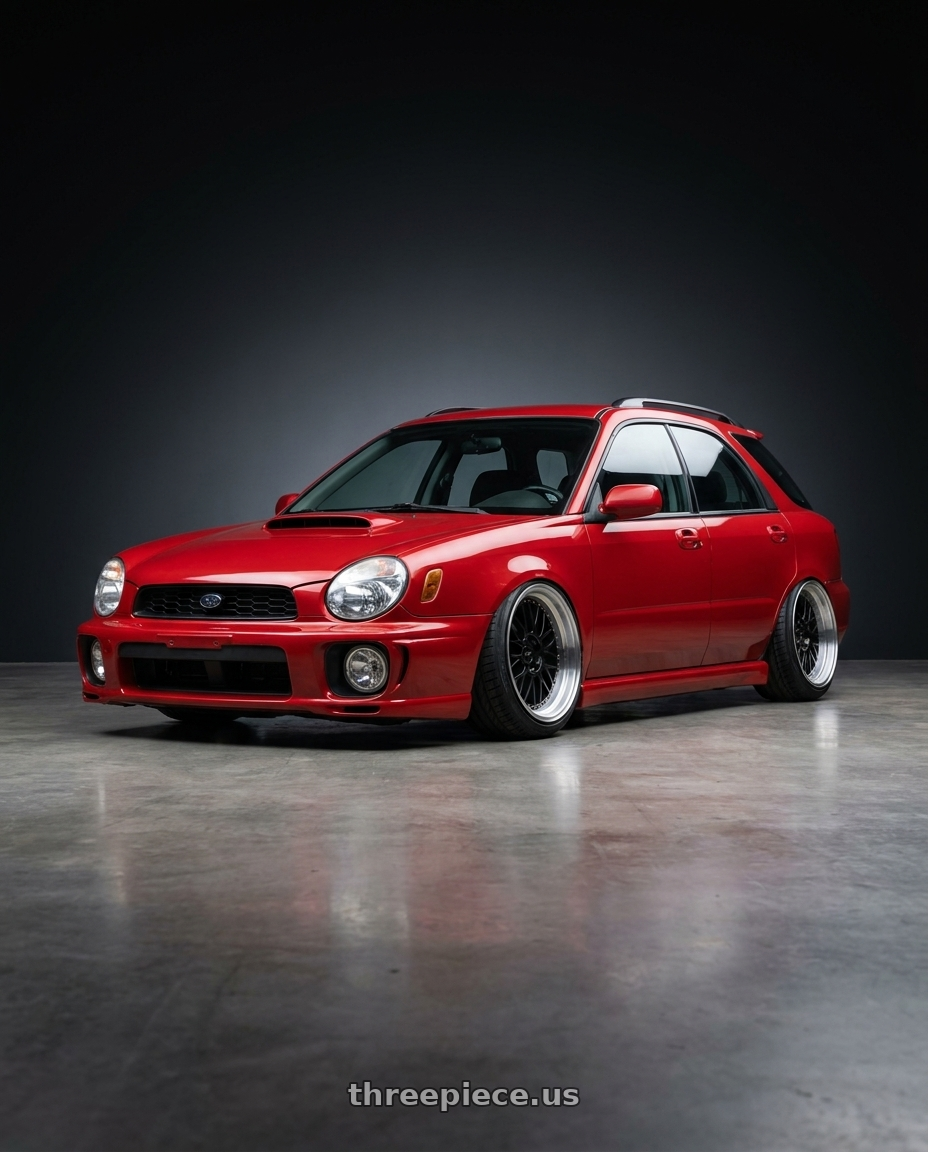 2002 subaru wrx wagon sedona with Heritage Wheel SENDAI-DIR wheels