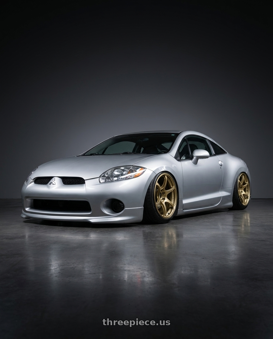2010 Mitsubishi Eclipse with Advan RGIII 5x114.3 19x9.0+25 Gold wheels