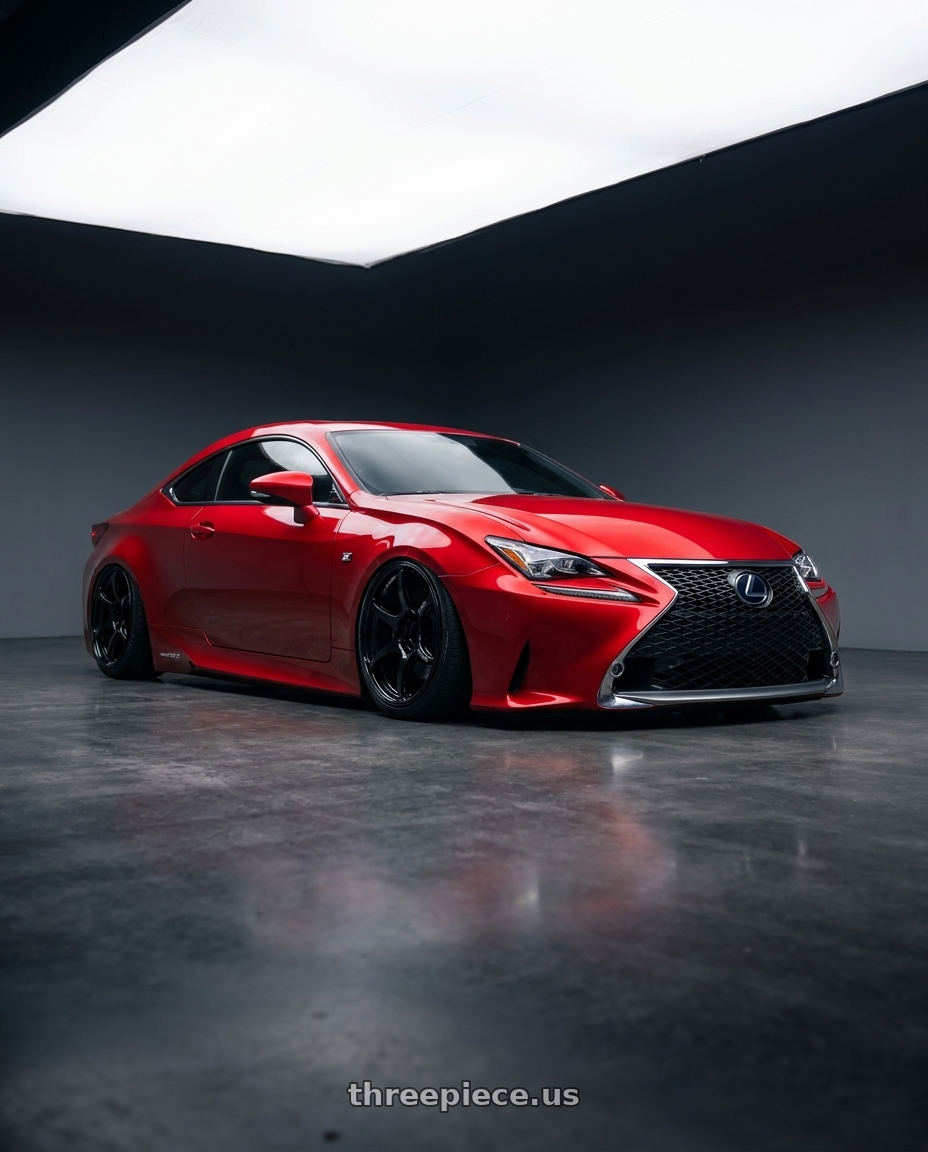 2018 Lexus RC F with Advan RGIII 5x114.3 19x10.5+15 Gloss Black wheels