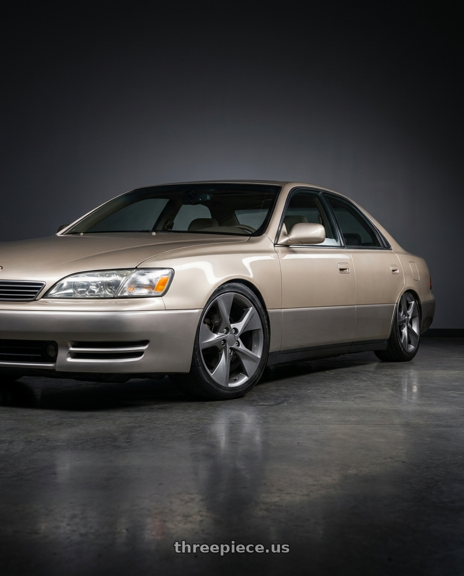 1993 Lexus ES300 Light Gold with OE Wheels TY12 5x114.3 18x7.5+45 Gunmetal wheels