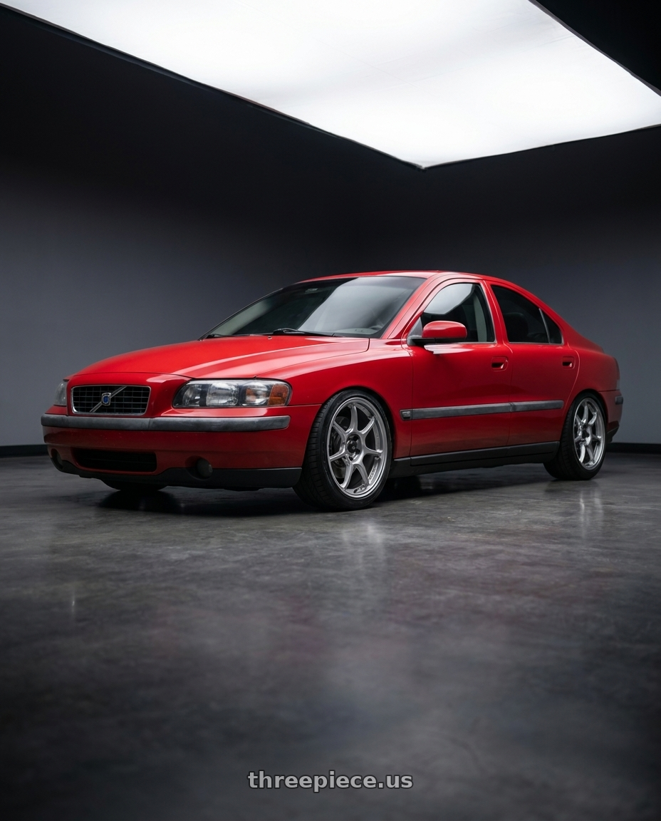 2002 Volvo s60 2.4t with Konig Ultragram 5x108 18x8.5+42 Titanium Metallic Knurled Bead wheels