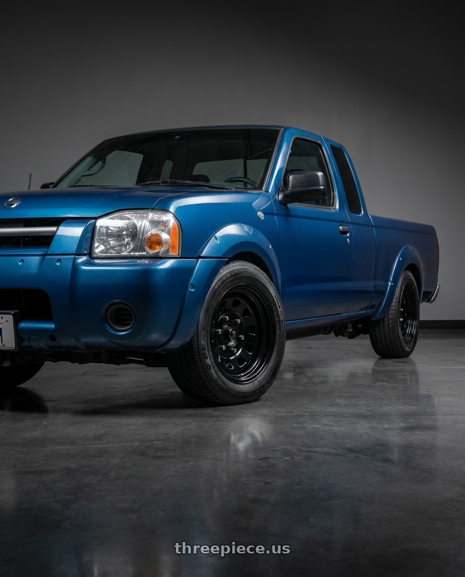 2002 Nissan Frontier with Vision HD 84H 6x139.7 15x7-6 Gloss Black wheels