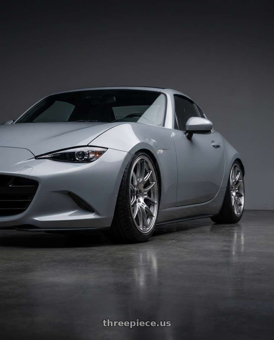 2025 mazda mx5 rf nd3 with Enkei GTC02 5x114.3 18x8+35 Hyper Silver wheels