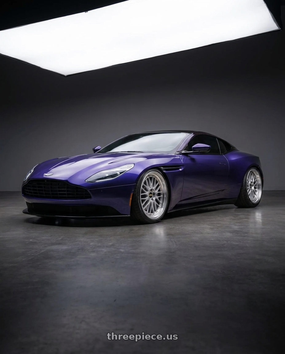 2019 Aston Martin DB11 with BBS LM 5x114.3 18x8.0+35 Diamond Silver wheels