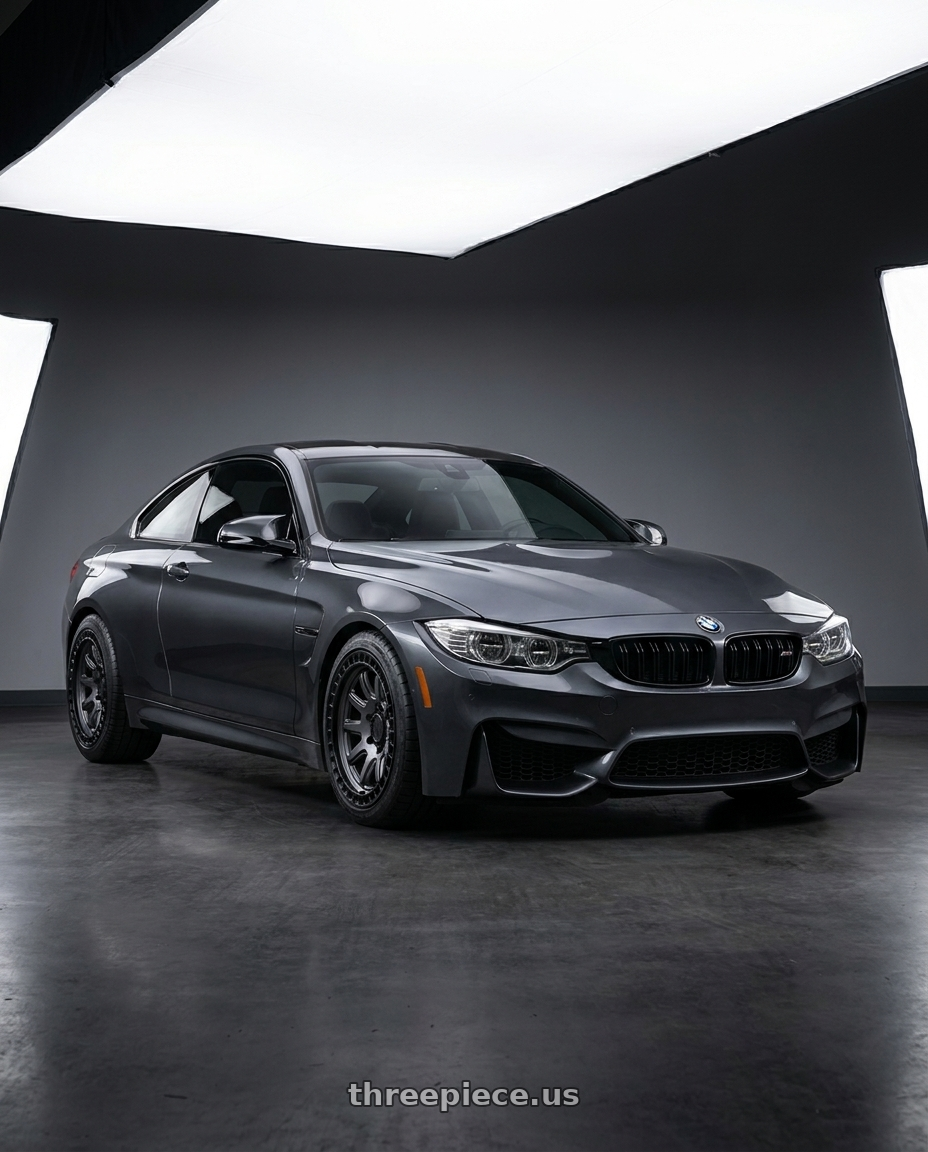 2018 bmw m4c with Black Rhino CALICO 5X127 17X8.5 +34 MATTE GUNMETAL W/ MATTE BLACK LIP wheels