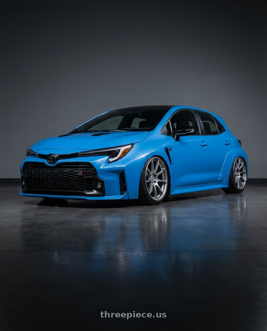 2024 Toyota GR Corolla with Ssr Gtv02 5x114.3 18x8.5+40  GLARE SILVER wheels