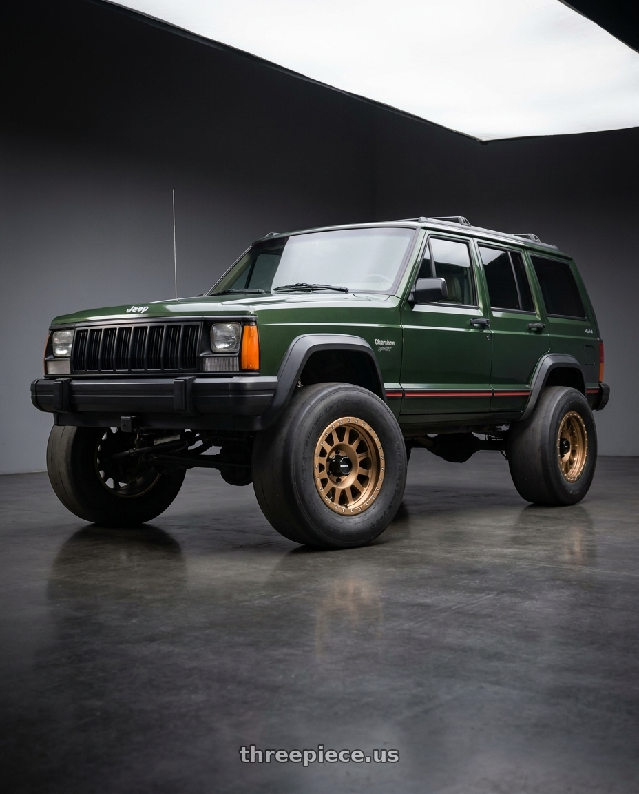 1996 JEEP CHEROKEE with Method MR304 Double Standard 17x8.5 0mm Offset 6x5.5 108mm CB Method Bronze Wheel - MR30478560900 wheels