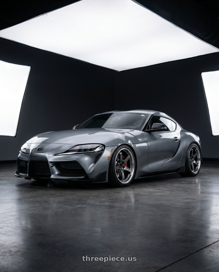 2021 GR Supra, 3.0 Premium with Advan Racing GT BEYOND 5x120 18x9.5 +45 MACHINING & HYPER PLATINUM BLACK wheels