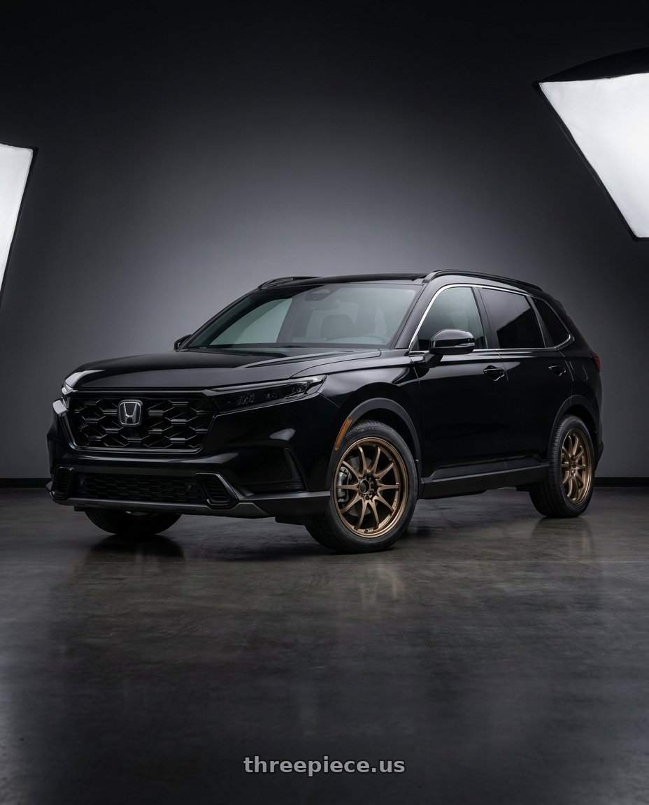 2025 crv6 ehev with Volk Racing CE28N 5x114.3 18x8.5 +30 BRONZE wheels
