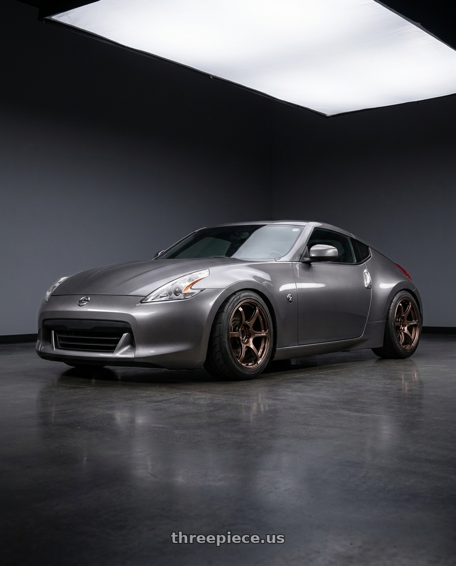 2009 Nissan 370z with Advan Racing RG-4 5x114.3 18x11.0 +15 RACING COPPER BRONZE wheels