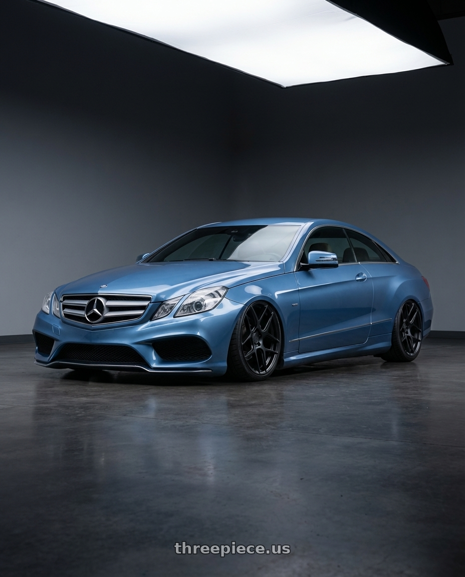 2014 Mercedes-Benz E-Class Coupe C207 with Aodhan AFF2 5x112 20x10.5+35 Matte Black wheels