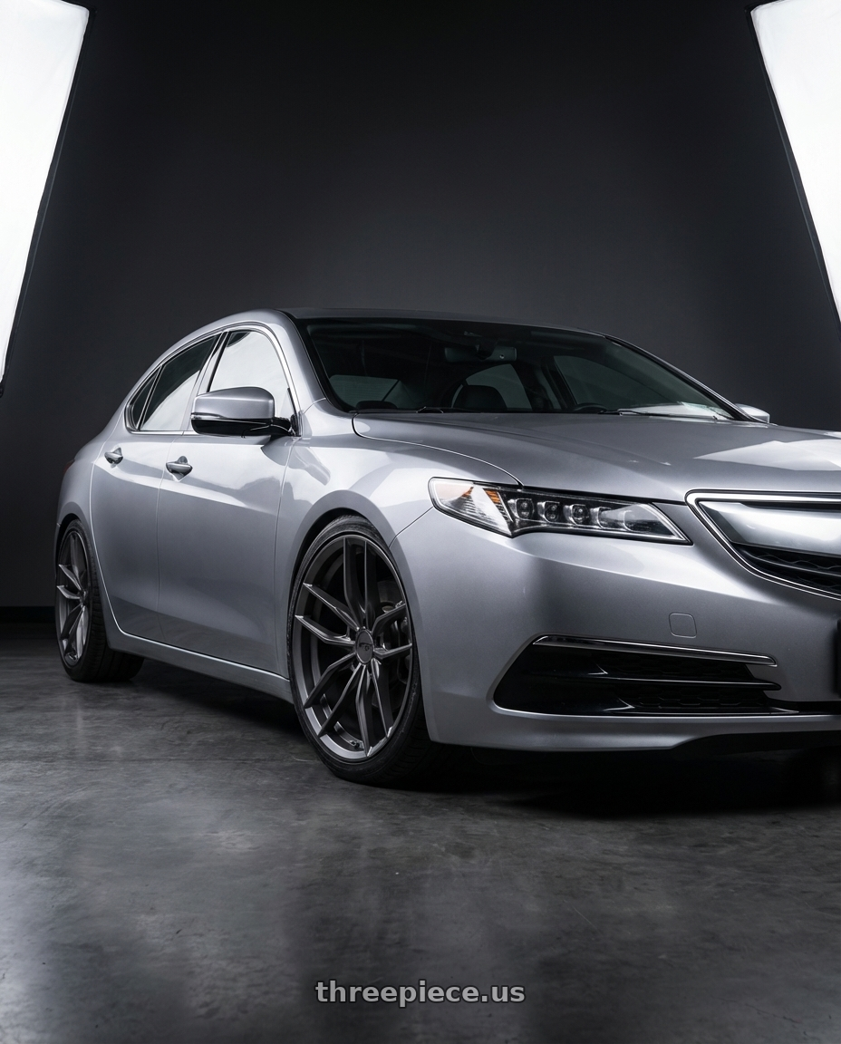 2019 Acura TLX with Niche 1PC M204 VOSSO 5X114.3 19X8.5 +35 MATTE ANTHRACITE wheels