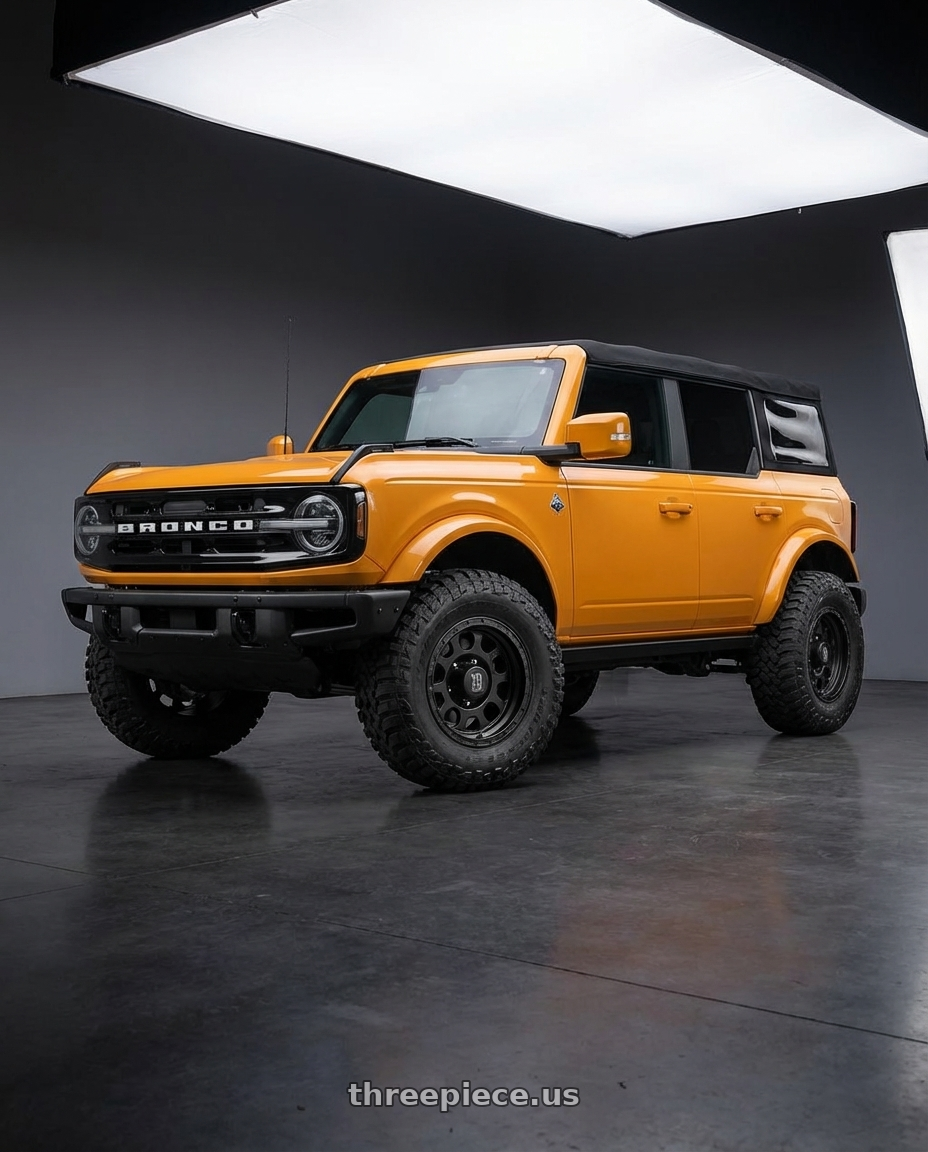 2024 Ford Bronco with XD XD122 ENDURO 6X139.7 17X9 -6 MATTE BLACK wheels