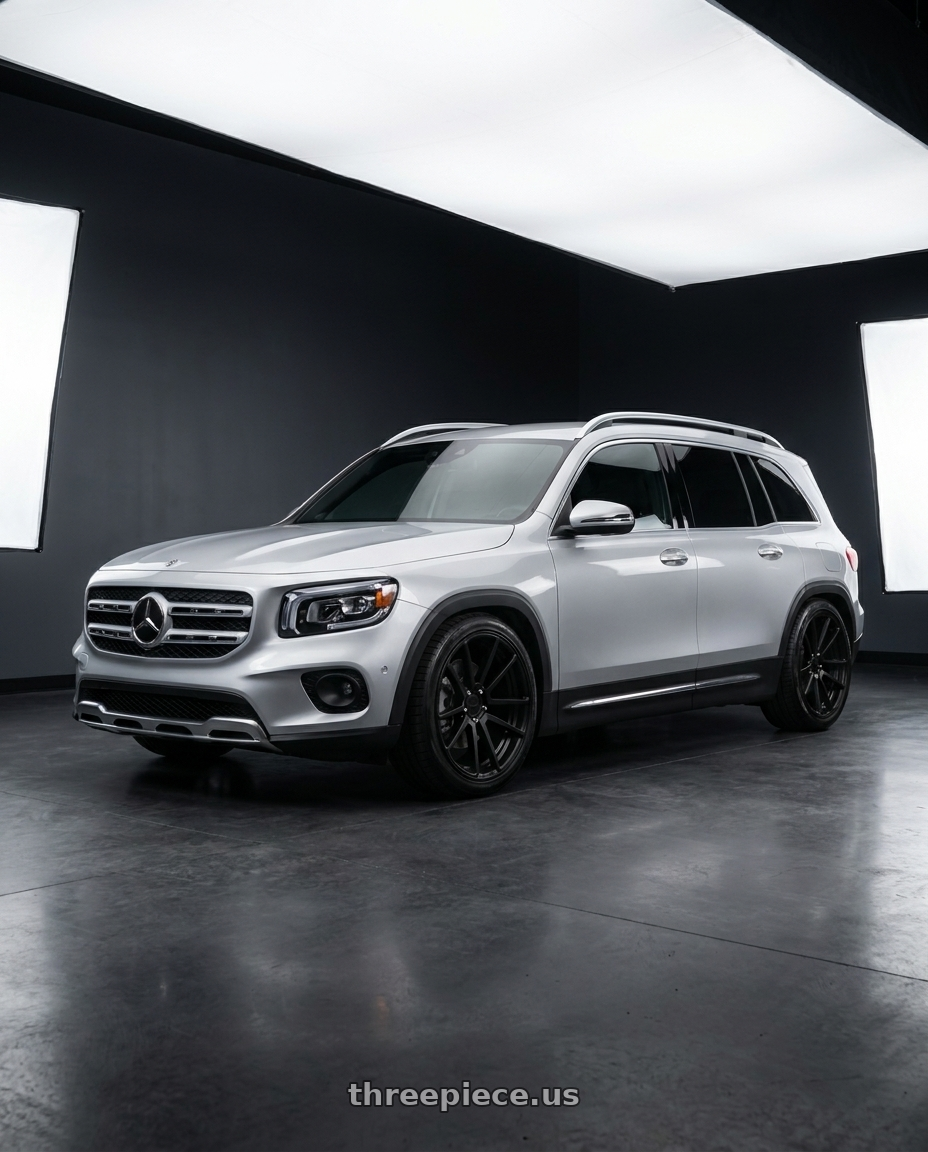2023 Mercedes Benz Glb200 with Rotiform 1PC R122 SPF 5X112 18X8.5 +35 MATTE BLACK wheels