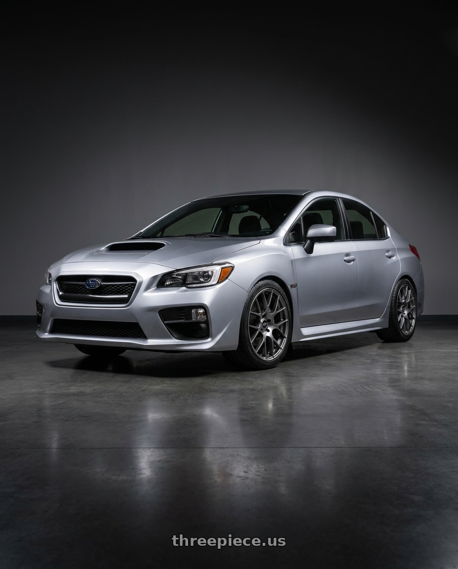 2018 Subaru WRX base with Enkei Raijin 5x120 18x8+42 Gunmetal wheels