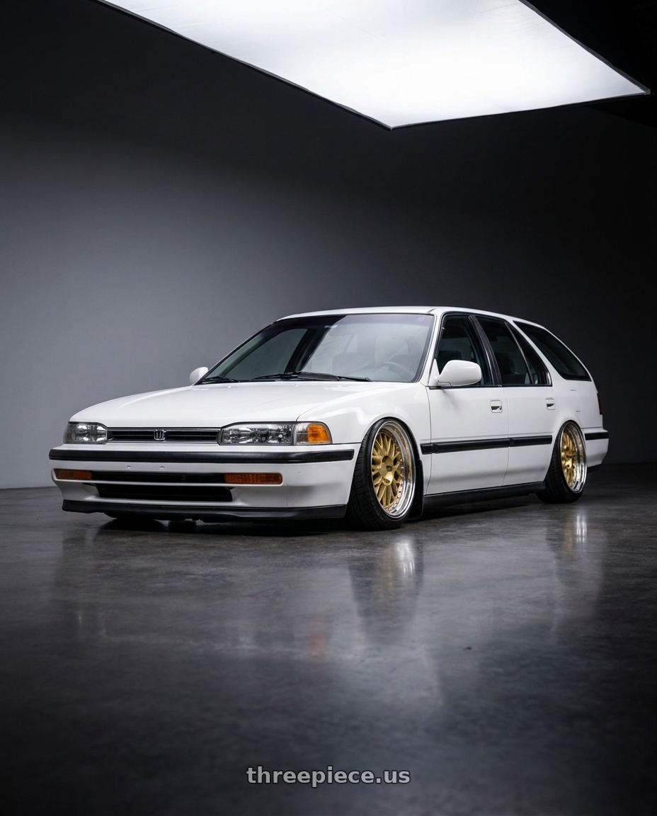 1993 Honda Accord wagon with Work Brombacher Mesh wheels