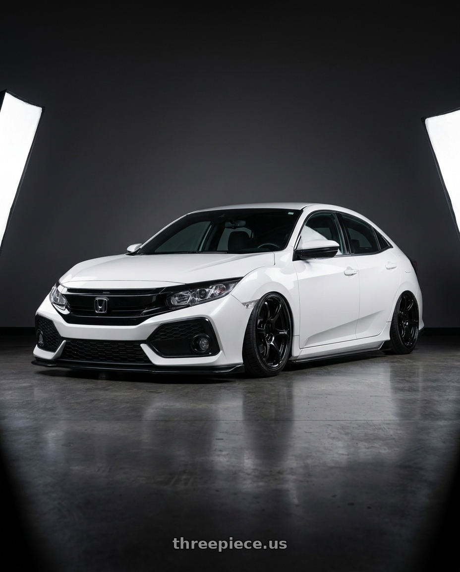 2024 Honda Civic with Advan RGIII 5x114.3 19x9.0+25 Gloss Black wheels