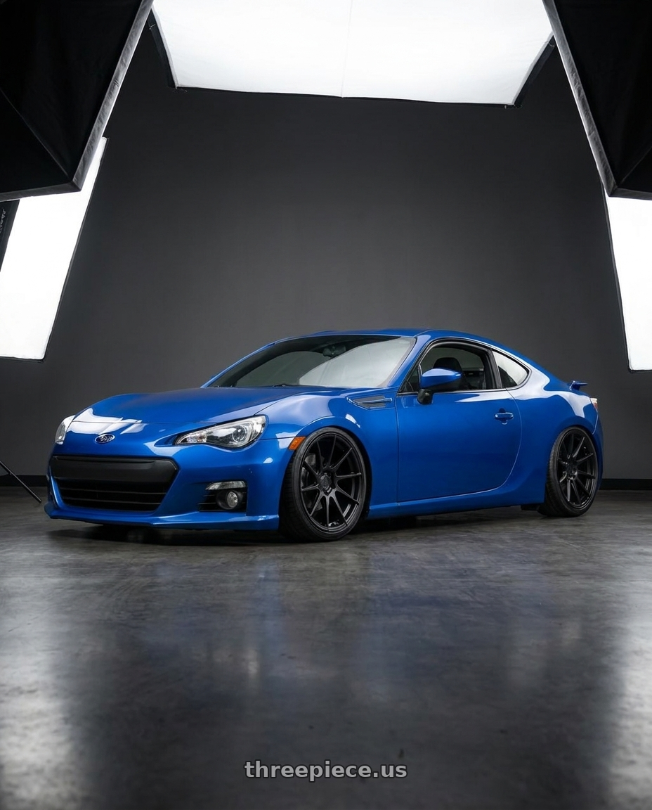 2024 Subaru BRZ with Aodhan AH09 5x114.3 18x8.5 +35 Matte Black wheels