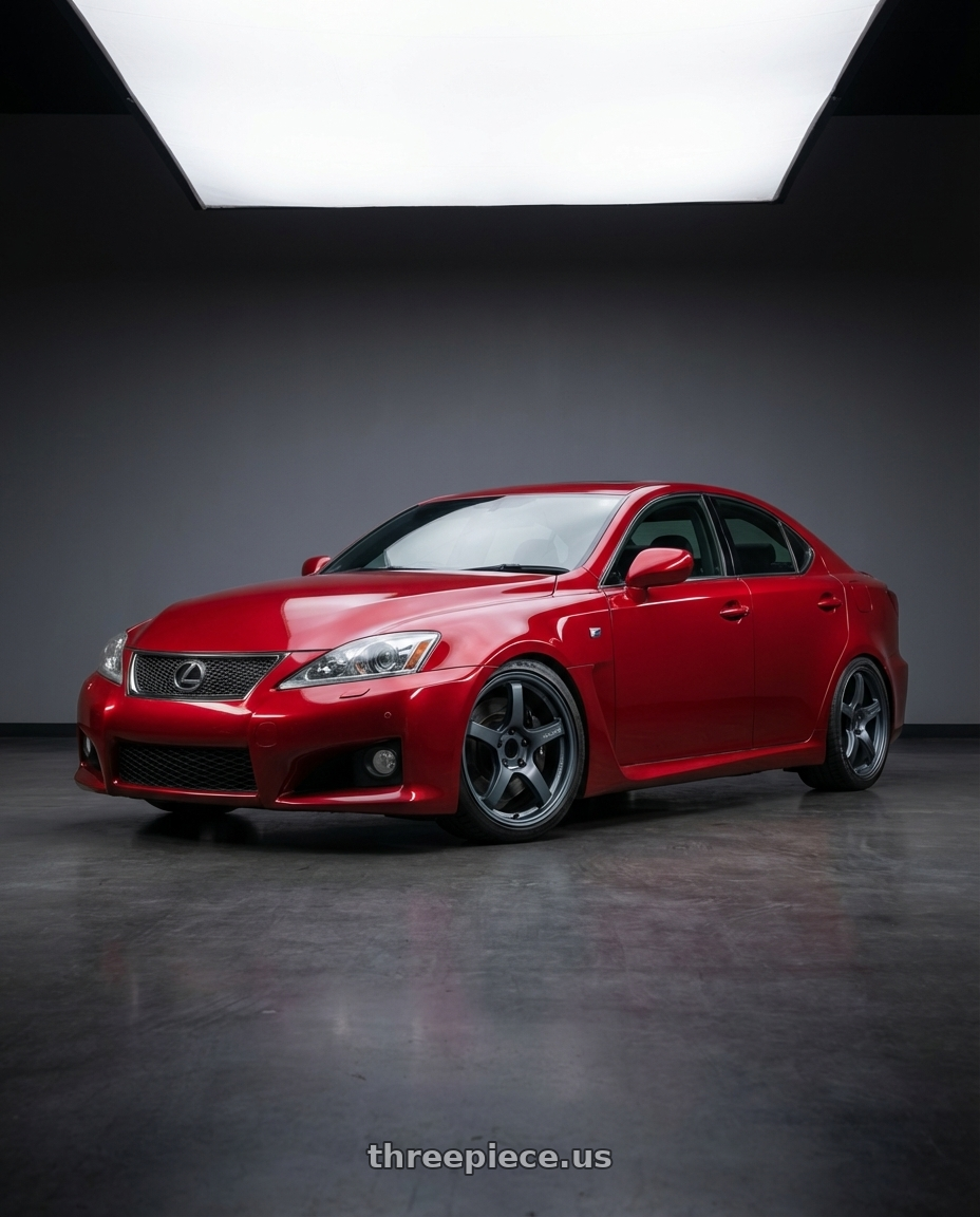 2012 Lexus IS-F with Gram Lights 57CR 5x114.3 19x10.5+12 Gunblue II wheels