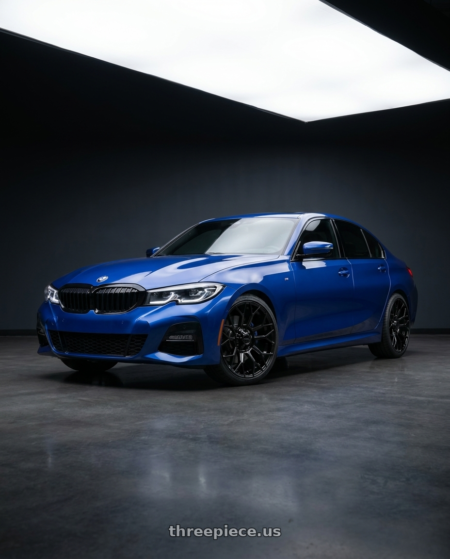 2019 BMW G20 330i with Ultra 127B 5x127/5x139.7 22x10 -12 Gloss Black wheels