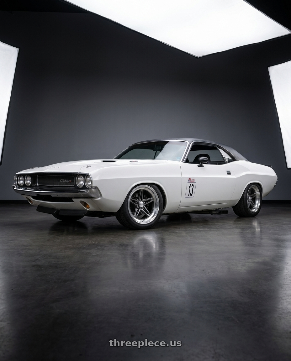 1970 dodge challenger with American Racing Vintage VN514 GROOVE 5X114.3 18X10 0 ANTHRACITE W/ DIAMOND CUT LIP wheels