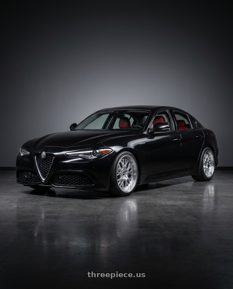 2023 Alfa Romeo Guilia with ESR Wheels CS SERIES CS11 5x110 19x8.5 +30 Hyper Silver wheels