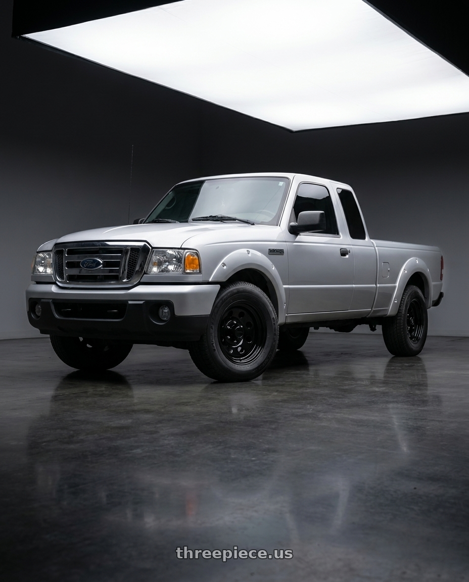 2011 Ford Ranger XLT with Vision HD 85H 5x114.3 15x8-29 Gloss Black wheels