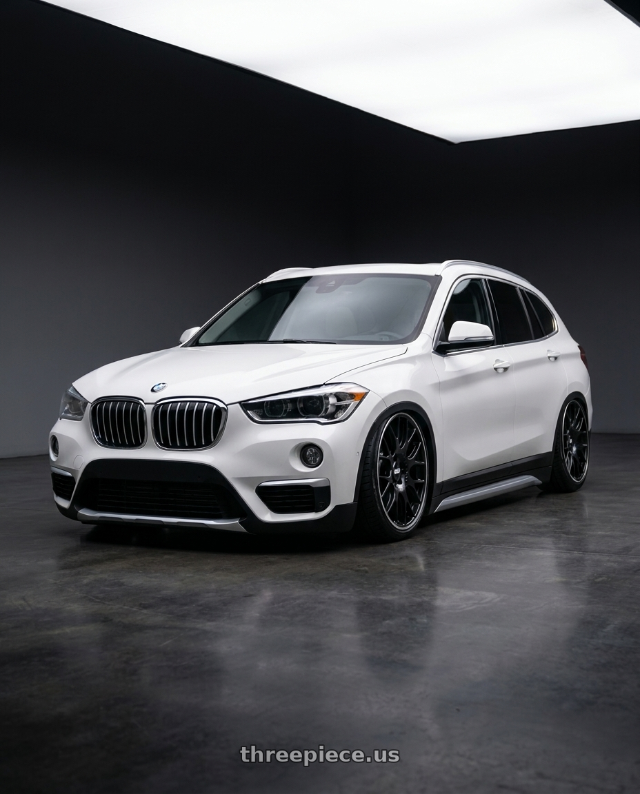 2018 Bmw x1 sdrive with BBS CH-R 5x130 19x11 +56 Satin Black Polished Rim Protector wheels
