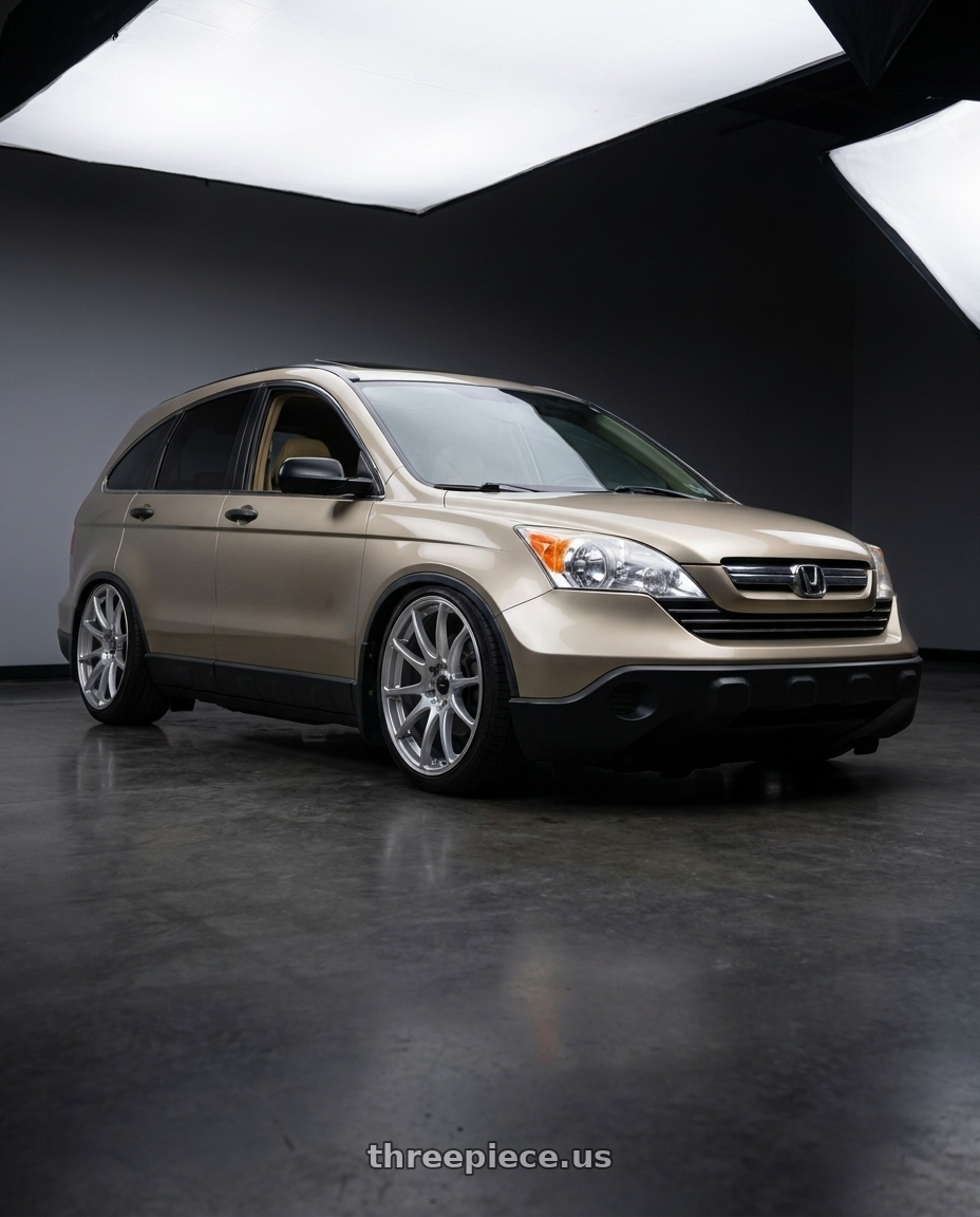 2008 Honda crv with Vors TR4 5x114.3 20x9.5  +35 Silver Machine Face wheels
