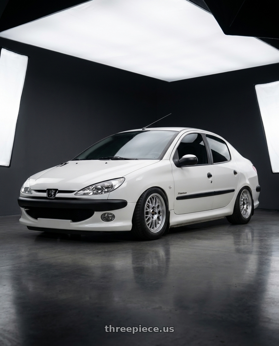2011 Peugeot 206 SD with BBS RG-F 4x100 16x7.0+35 Brilliant Silver wheels