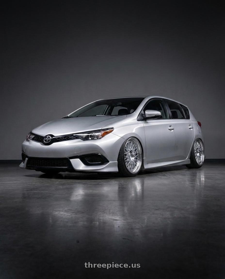 2016 Scion iM with Aodhan AH05 5x100 / 5x114.3 17x9+25 Silver w/Machined Face wheels