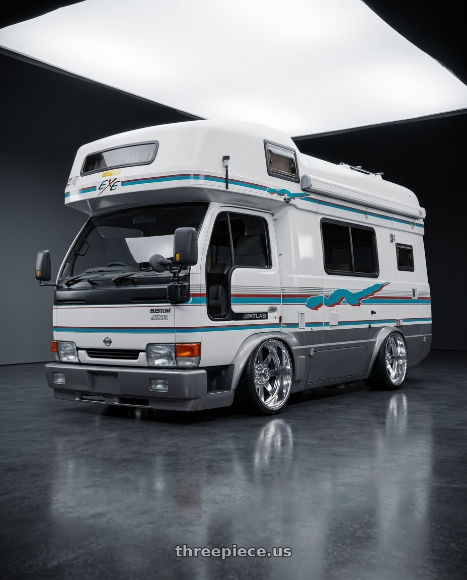 1995 Nissan Pathfinder with American Force 11 Independence SS 8X180 22X16 -73 POLISHED wheels