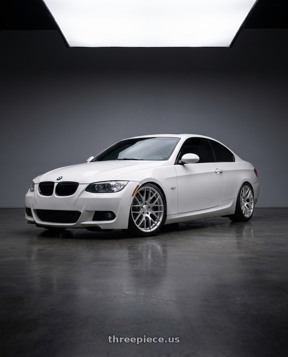 2013 bmw 335is with Avant Garde Wheels M359 5X120 18x9.5 +33 Hyper Silver wheels