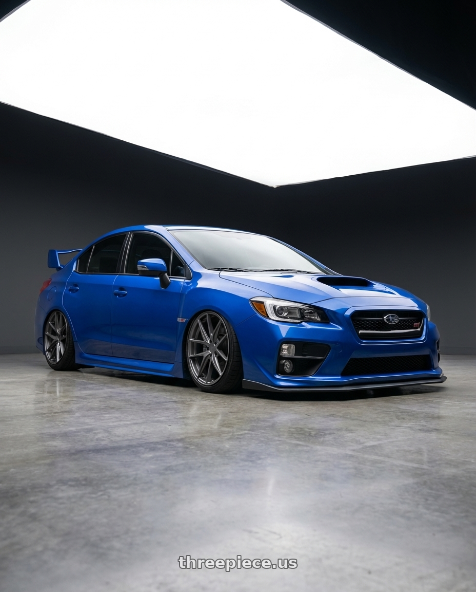 2018 Subaru WRX STI with Niche 1PC M116 MISANO 5X114.3 18X9.5 +40 MATTE GUN METAL wheels