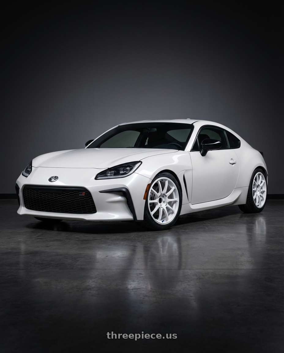 2016 Scion FR-S with Advan RCIII 5x100 17x7.5+48 White wheels