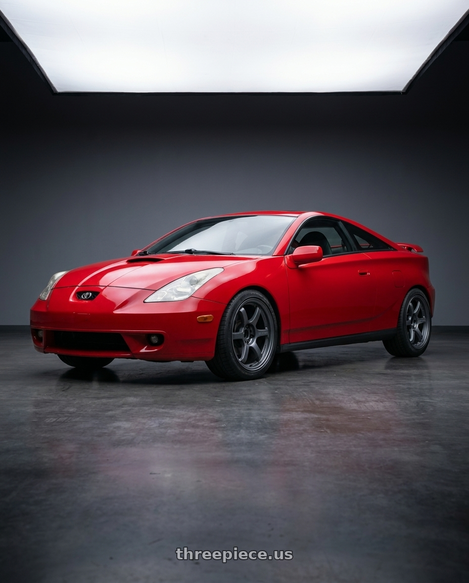 2000 Toyota Celica Gt with Gram Lights 57DR 5x114.3 19x10.5+12 Gunblue II wheels