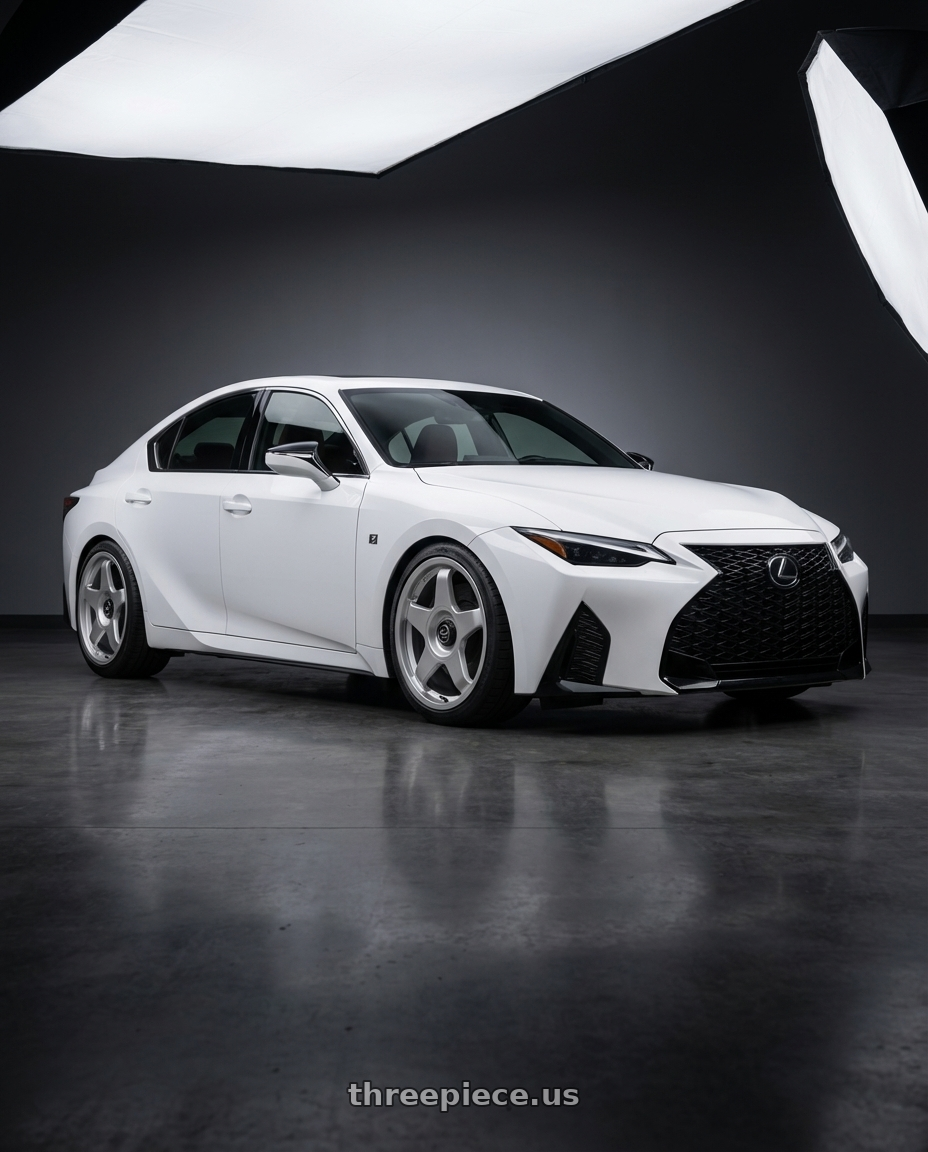 2024 Lexus IS 350 with fifteen52 CHICANE 5x114.3 / 5x120 19x8.5 +35 SPEED SILVER (GLOSS SILVER) wheels