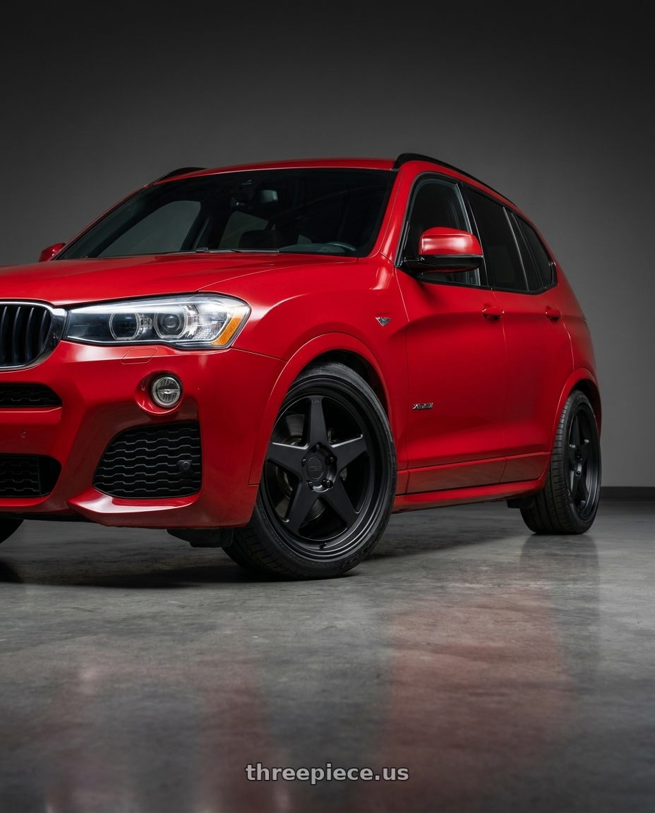 2017 x3 Msport with KATANA RACING KR03 5x108 20x8.5 +40 Matte Black wheels
