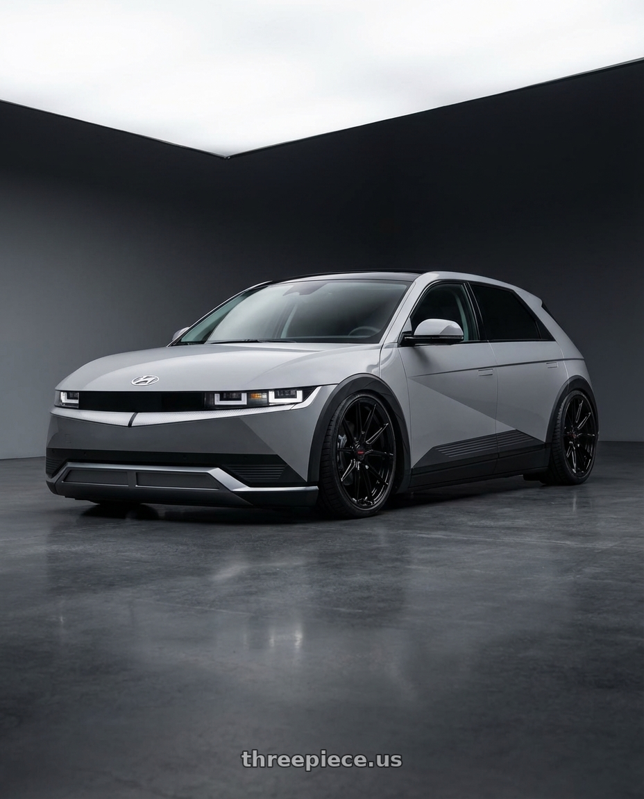 2024 Hyundai Ioniq 5 N with Vossen x Novitec NF10 21x9.5in - 5x114.3 BP - ET28 - Gloss Black Ferrari SF90 Front Wheel - F-AFP-47-F01-C25 wheels