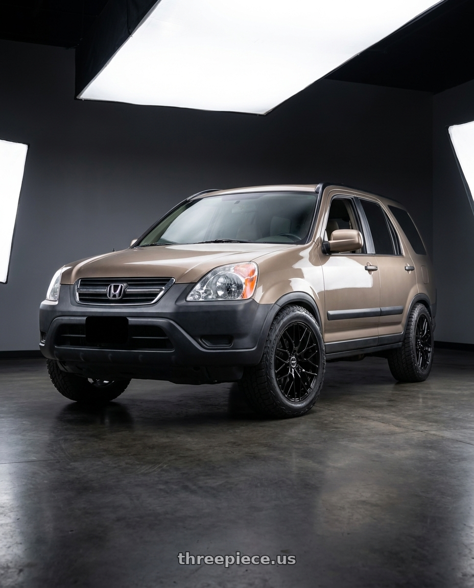 2003 honda crv ex with Ns Wheels NS1506 5x114.3 16x7 +38 Gloss Black wheels