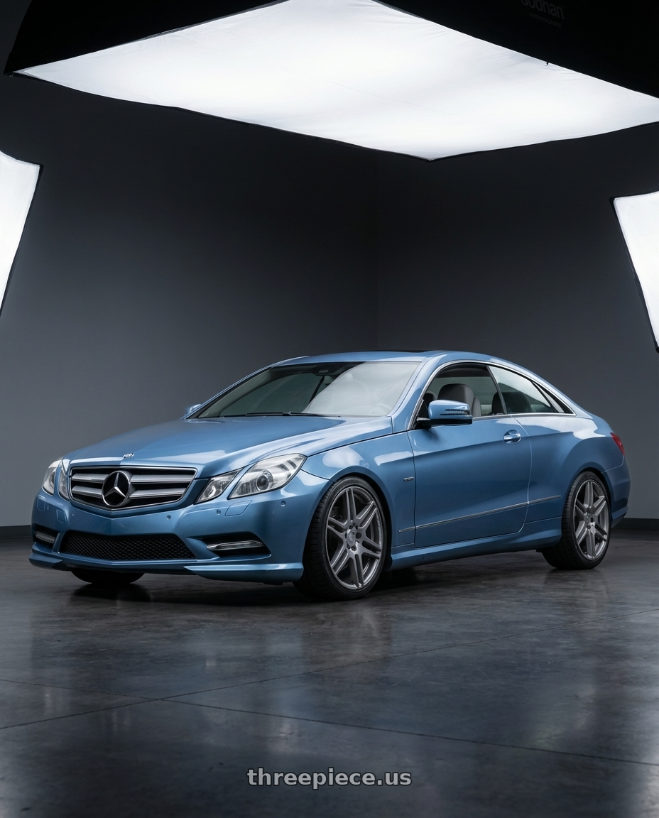 2014 Mercedes-Benz E-Class Coupe C207 with Aodhan AFF2 5x112 19x8.5+35 Matte Gray wheels