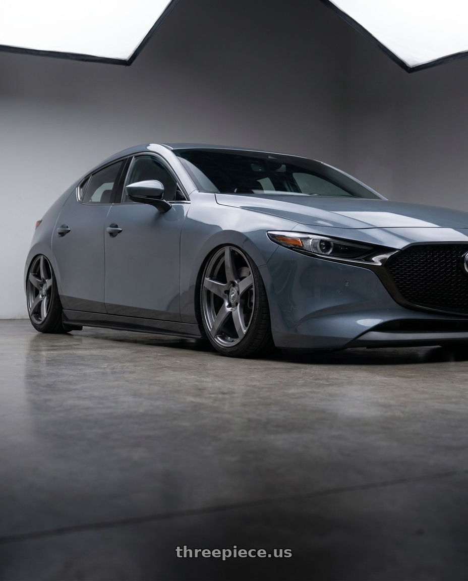 2023 Mazda Mazda3 Turbo with Forgestar CF5 5x114.3 18x9 +35 Gloss Anthracite wheels
