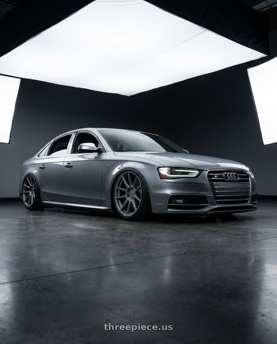 2015 Audi S4 B8.5 with Aodhan AFF2 5x112 19x9.5+35 Matte Gray wheels