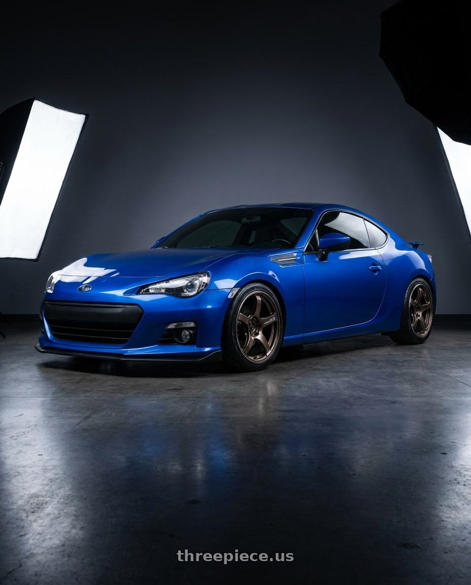 2016 Subaru brz  with Advan Racing TC4 4x100 15x5.0 +45 UMBER BRONZE METALLIC & RING wheels