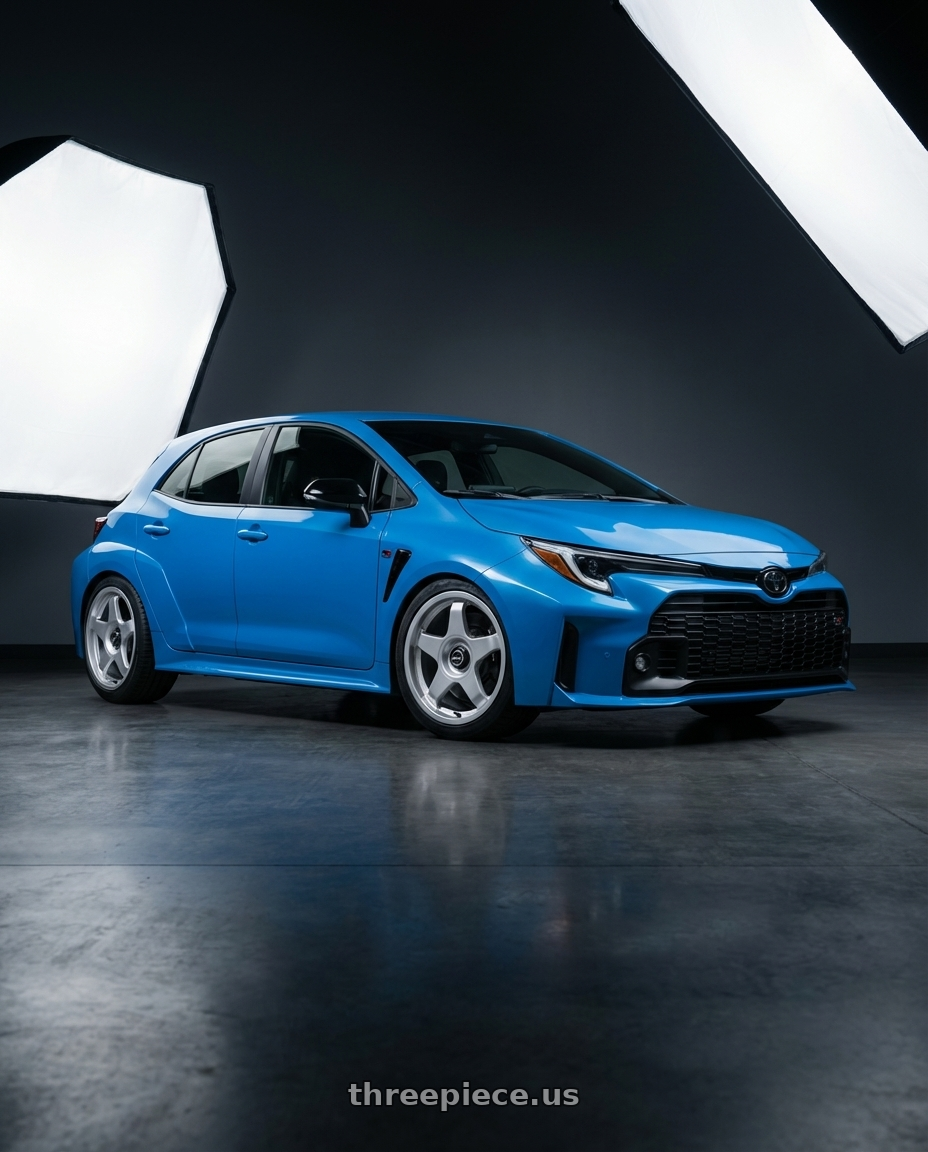 2024 Toyota GR Corolla with fifteen52 CHICANE 5x114.3 / 5x100 18x8.5 +35 SPEED SILVER (GLOSS SILVER) wheels