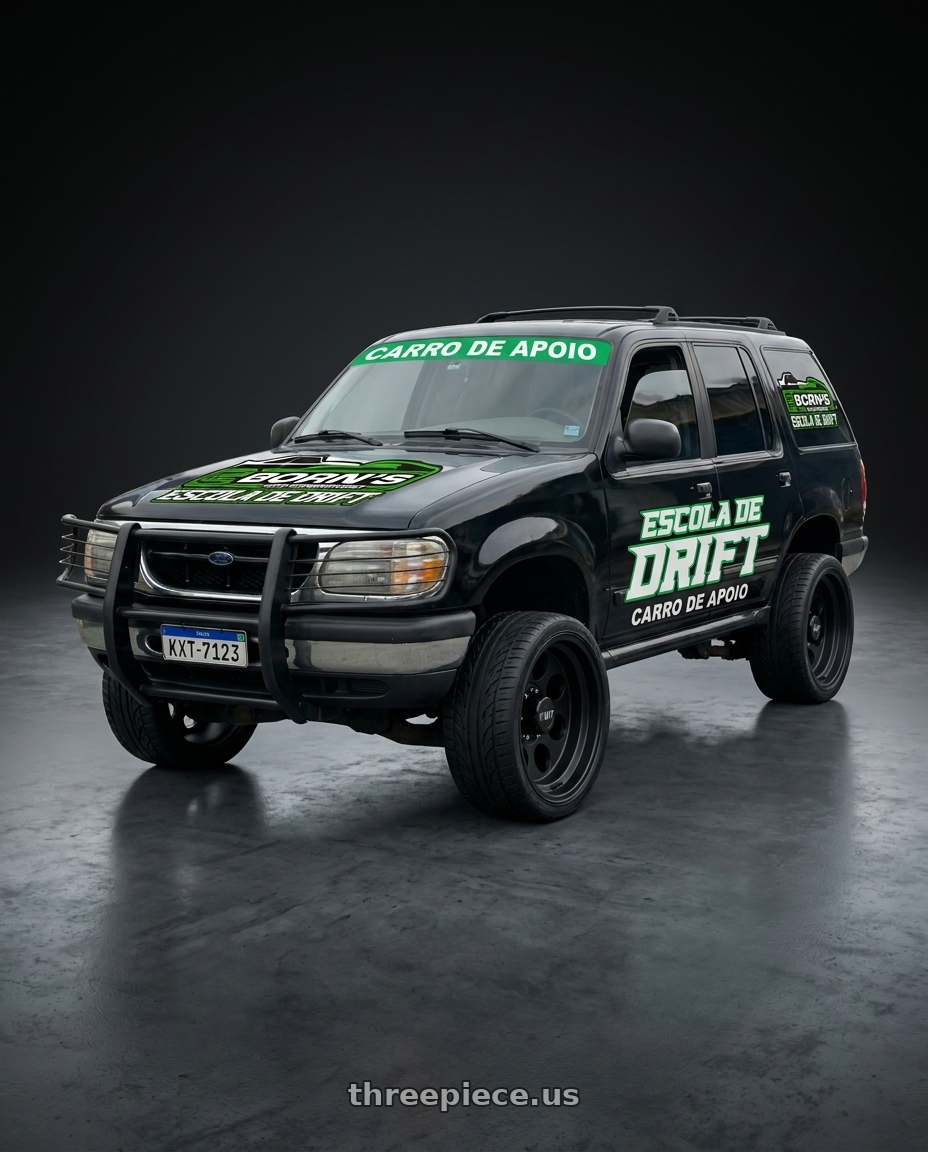 FORD EXPLORER 1998 ADESIVADA with Mickey Thompson Classic III Black 5x139.7 17x9 -12 Matte Black wheels