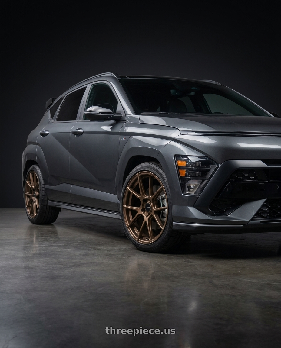 2025 Hyundai Kona N with Enkei TS-V 5x114.3 18x8.5+45 Bronze wheels