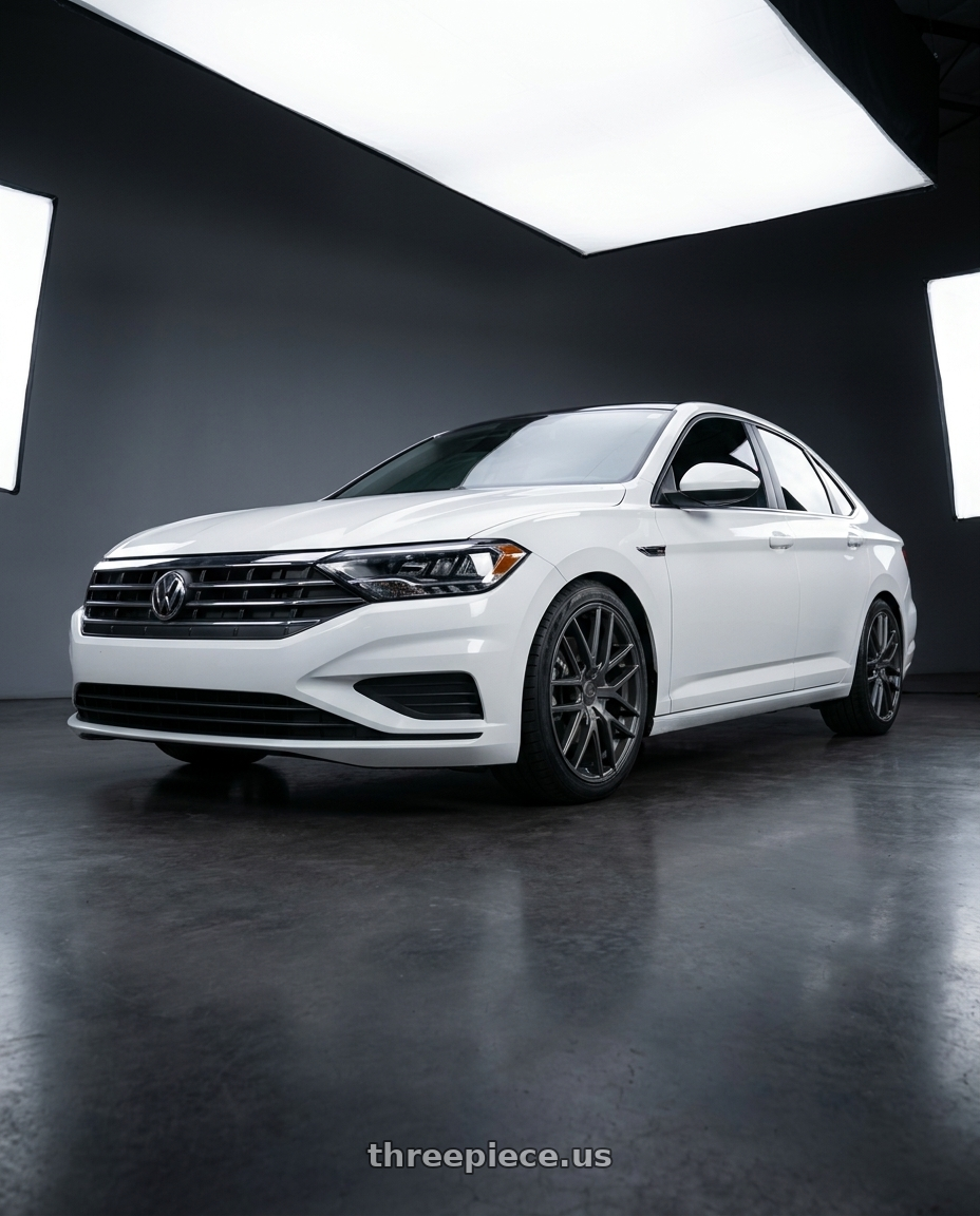 2023 Volkswagen Jetta se pure with TOUREN TR60 3260 5x112/5x120 17x7.5 +42 MATTE GUNMETAL wheels