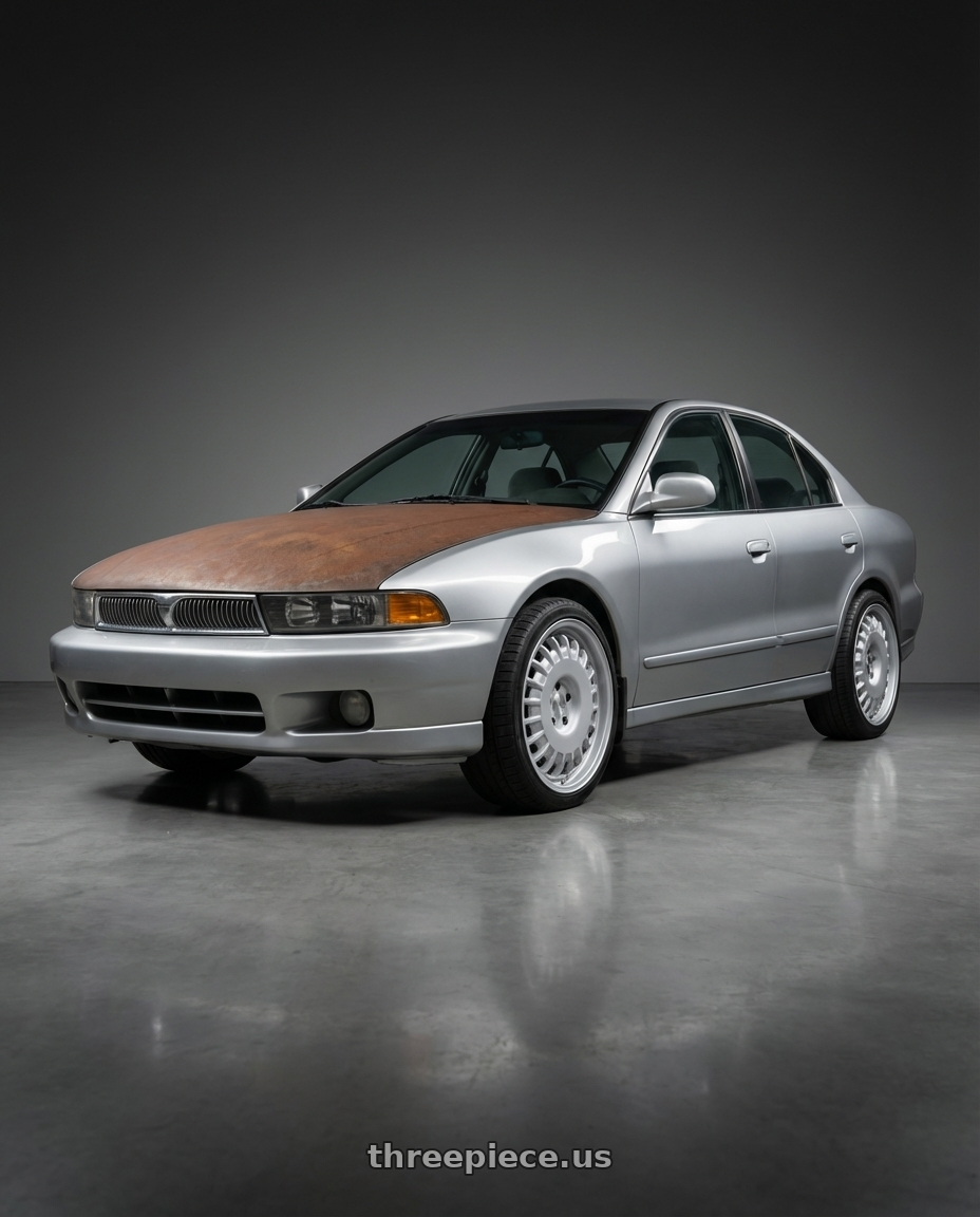 2001 mitsubishi galant with Rotiform RC205 PMF 5X112 20x8.5 +35 GLOSS SILVER wheels